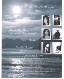 flyer for Whats Done in the Dark tour event